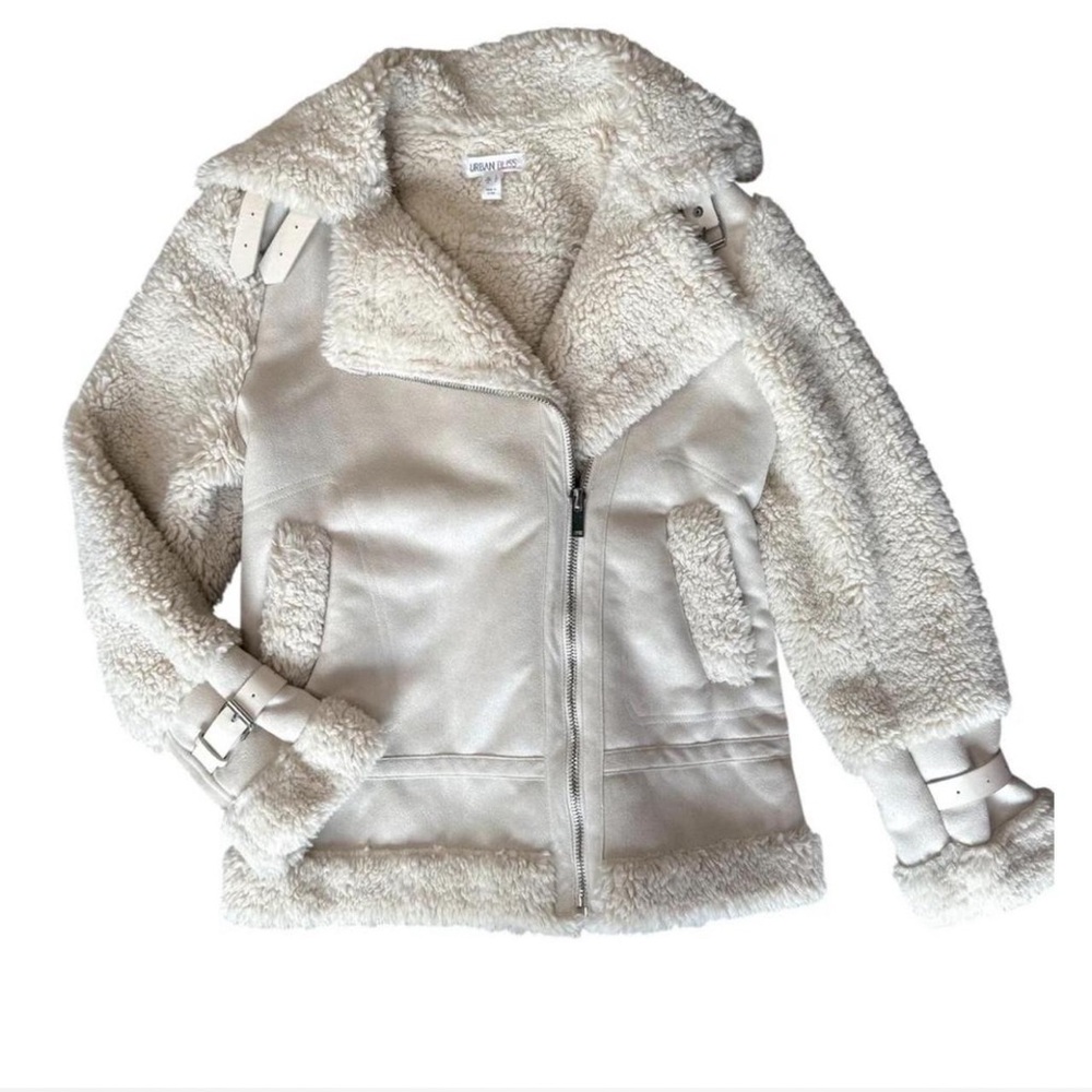 Elegant Cream Teddy Jacket